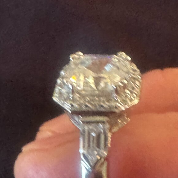 Gorgeous Sterling Silver .925 stamped TACORI CZ ring size 6 - Picture 7 of 11